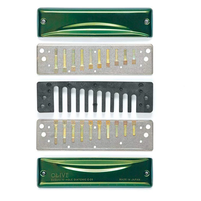 Suzuki Diatonic Harmonica 10 Holes Key Of C C20
