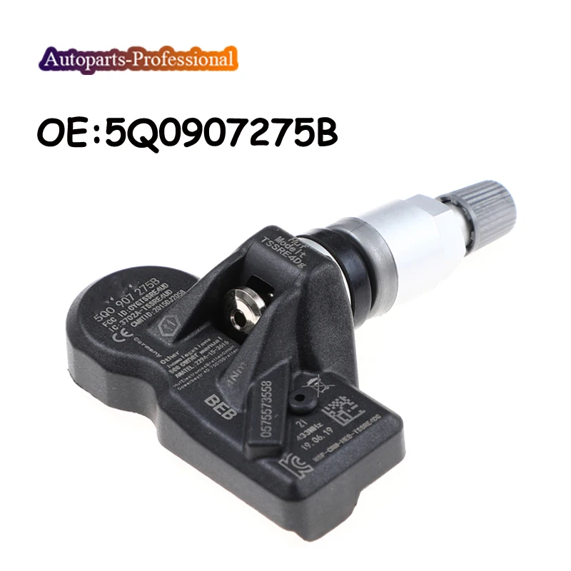 5Q0907275B 5Q0907275 TPMS система контроля давления в шинах 433 МГц для Audi Skoda A3 A7 A6 Volkswagen Porsche Bentley