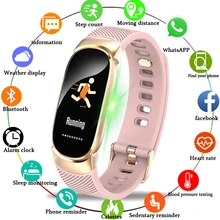 Smart BINSSAW Uhr Frauen IP67 Wasserdichte Uhr Herz Rate Schlaf Monitor Informationen Rufen Erinnerung Smart Sport Uhr
