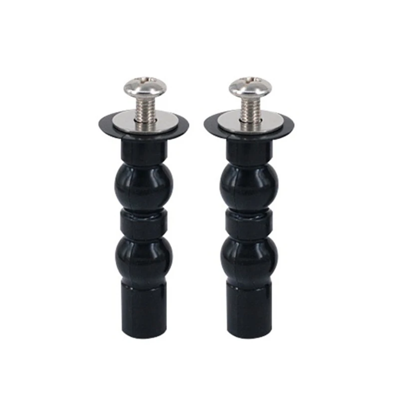 K1KA 2x Toilet Seat Fixing Screwbolts with Two Expandable Ball Universal Toilet Lid Expansion Screw Hardware Fix Accessories
