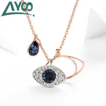 

AYoo High Quality SWA Innovative Devil Eyeliner Short Female Clavicle Temperature Control into Precious Chain 1: 1 Necklace