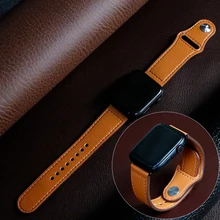 Ремешок для apple watch Band 44 мм apple watch 5 4 3 2 iwatch band 42 мм correa 38 мм 40 мм кожаный браслет pulseira ремешок для часов