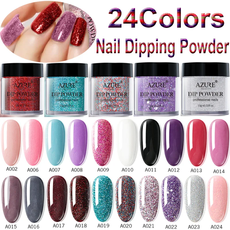 Azure Beauty Dipping Powder Gradient Color Nail Dip Powder Decorations