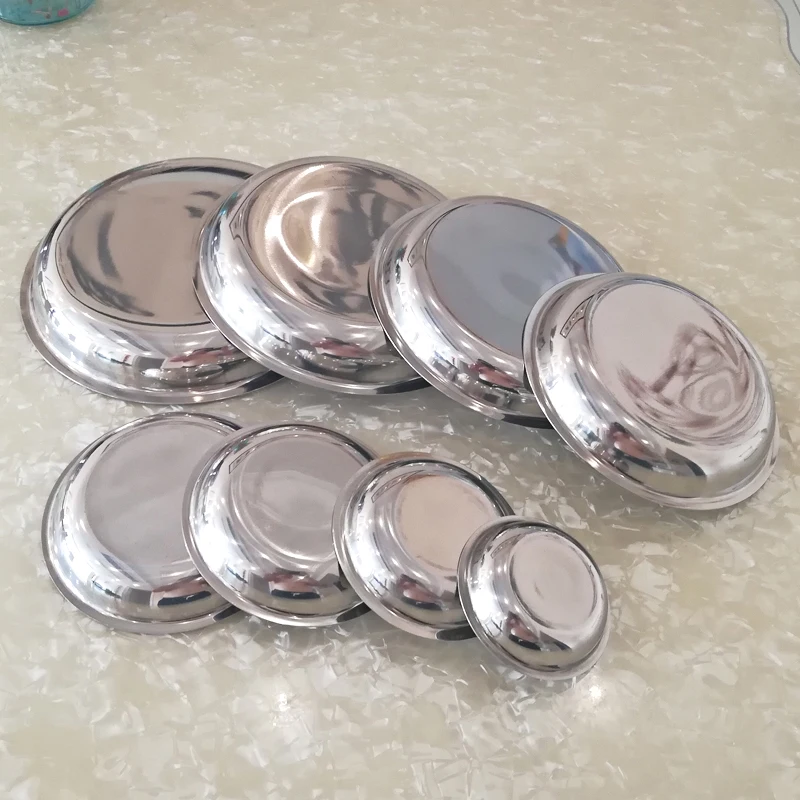 Стерильная тарелка из нержавеющей стали немагнитная с прямой стороны