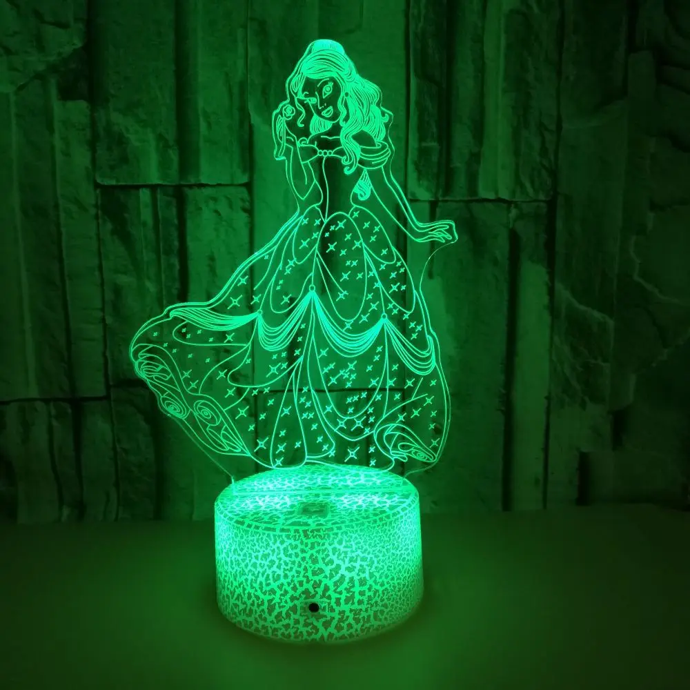 

Foreign Trade New Style Colorful Touch 3D Night Lamp Figure Customizable 3D Small Table Lamp Colorful Remote Control 3D Night La