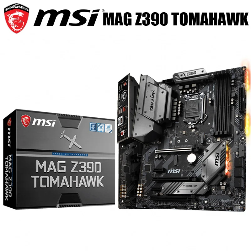 Новая материнская плата MSI MAG Z390 TOMAHAWK LGA 1151 Core i9/i7/i5/i3 DDR4 Intel оригинальная десктопная