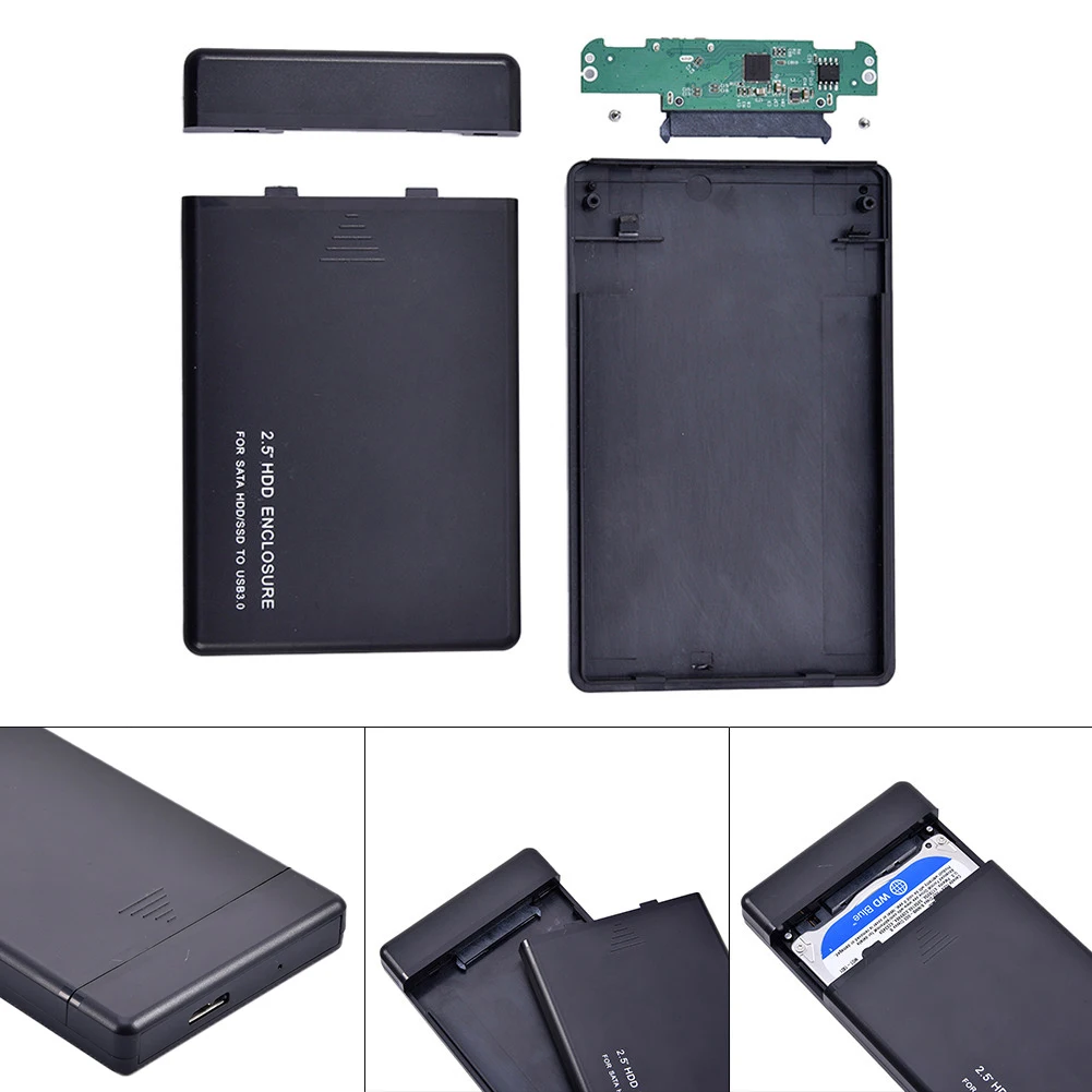 USB 3 0 5 гбит/с 2 дюймовый SATA внешний жесткий диск HDD корпус для пк|Корпус жесткого