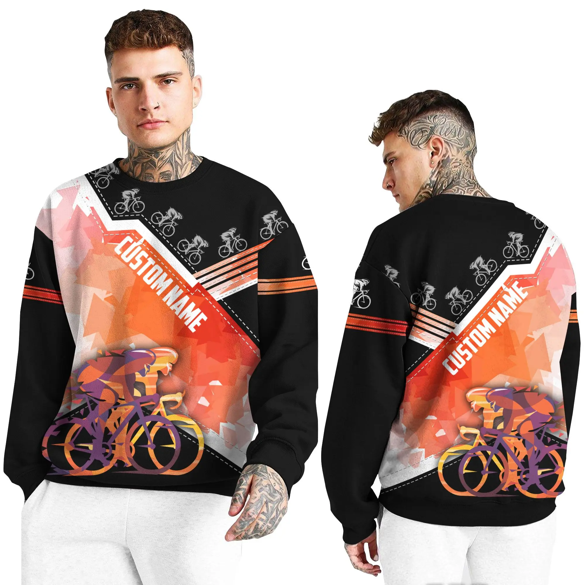 PLstar Cosmos 3DPrinted Newest Cycling BIke Custom Name Art Unique Unisex Funny Streetwear Harajuku Hoodies/Sweatshirt/Zip B-1