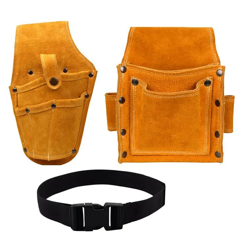 soft tool bag Wearable Waist Pack Electric Drill Bag Screws Nails Drill Bit Metal Parts Fishing Travel Tool Storage Bags with Belt best tool chest