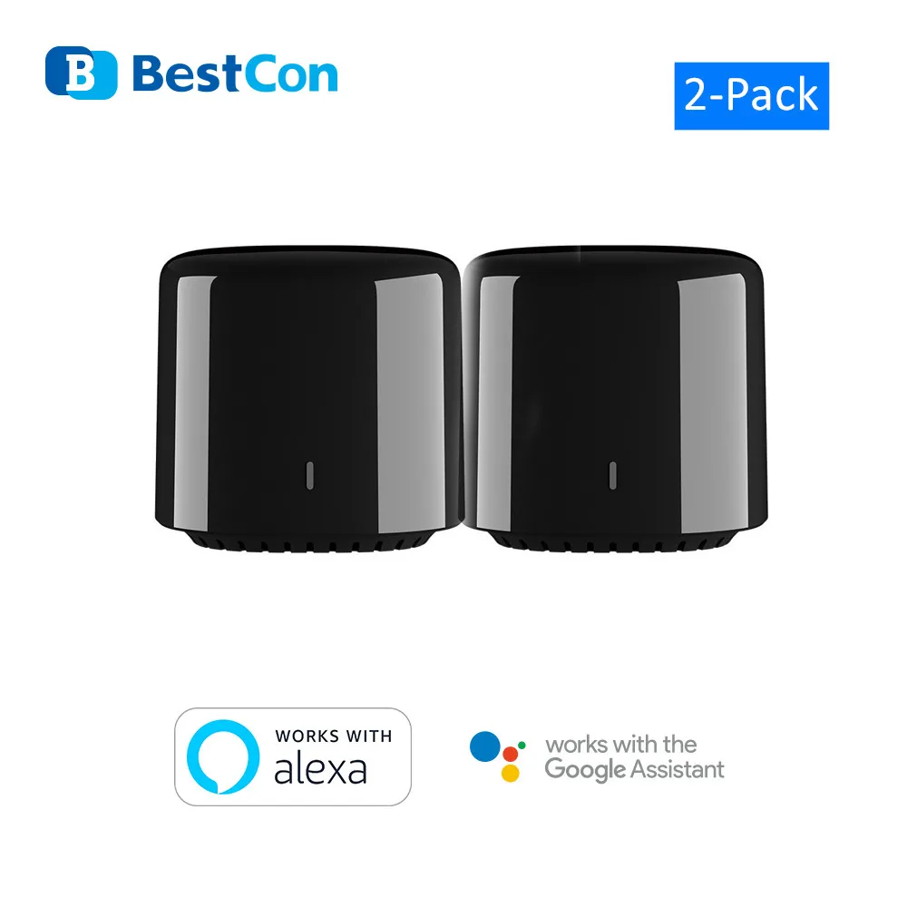 RM4C Mini 2Packs BroadLink x BestCon RM4C мини RM Mini3 ИК умный дом wifi Пульт дистанционного управления инфракрасный приемник таймер работа Google помощник Amazon - Комплект: RM4C Mini 2Packs