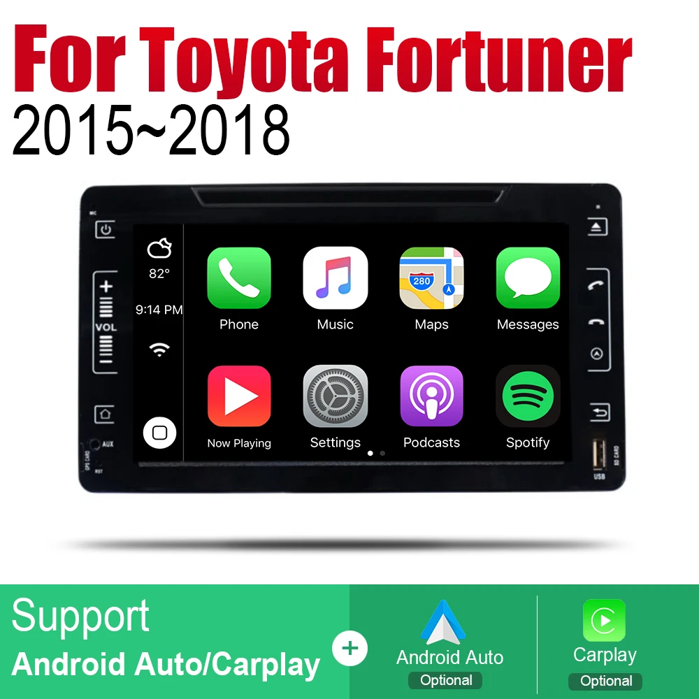 Clearance ZaiXi Android Car DVD GPS Navi for Toyota Fortuner 2015~2018 player Navigation WiFi Bluetooth Mulitmedia system audio stereo EQ 3