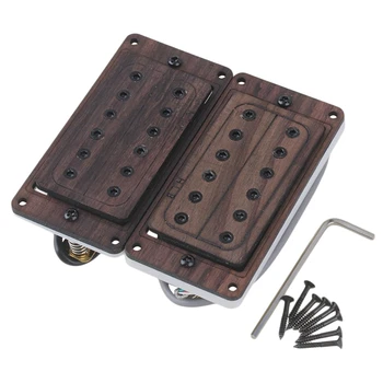 

50/52Mm Rose Wood Electric Guitar Humbucker Pickups&Screws&Wrench Set Of 2