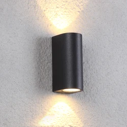 3W 6W LED Outdoor Waterproof Wall Lamp IP65 COB Porch Garden Lights Modern Home Decor Up Down Aluminum Lamp Corridor Wall Sconce