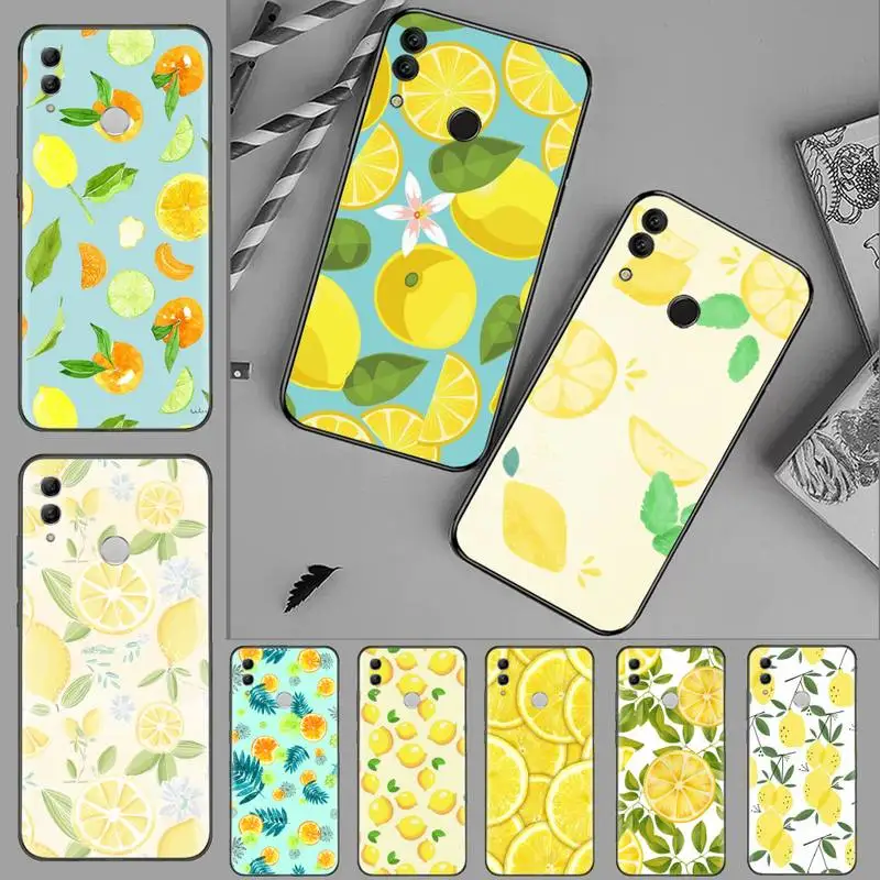 

lemon food fruit summer Phone Case For Huawei Honor 7C 7A 8X 8A 9 10 10i Lite 20 NOVA 3i 3e coque shell funda hull