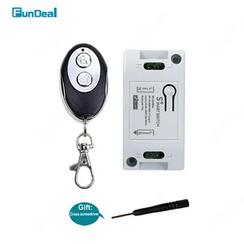 

433Mhz Universal 1CH RF Relay Remote Control Switch Receiver 10A 110V 220V Smart Home Wireless WiFi Led Light Switch APP Control