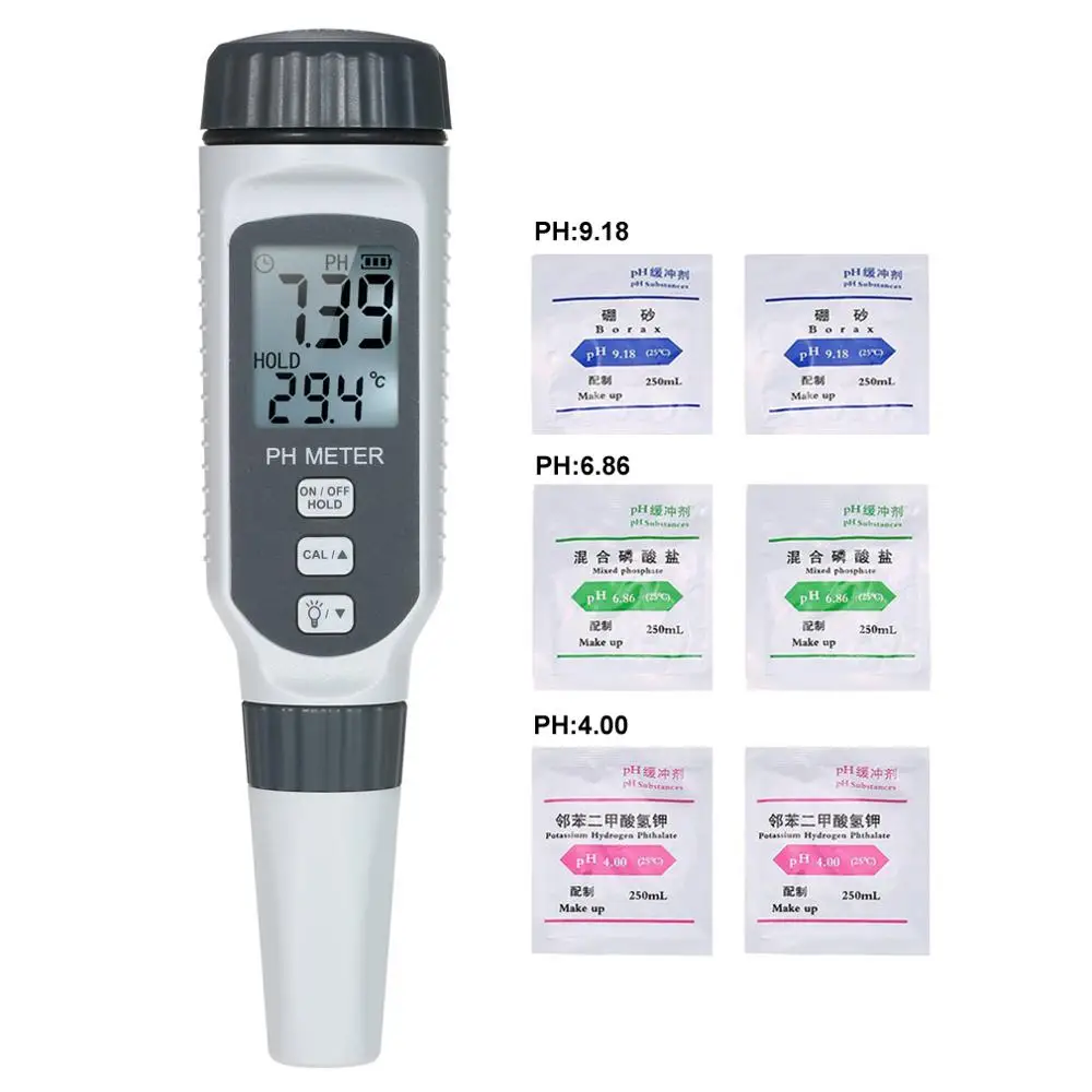 Medidor de PH profesional PH818, pluma portátil, medidor de pH, acidimetro para acuario, medida de Probador de Calidad del Agua