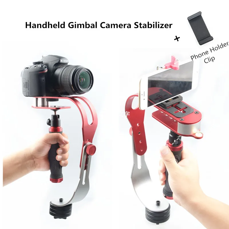 

Digital Camera Stabilizer Alloy Aluminum Mini Handheld Video Steadicam Mobile DSLR 5DII Motion DV Steadycam for Gopro