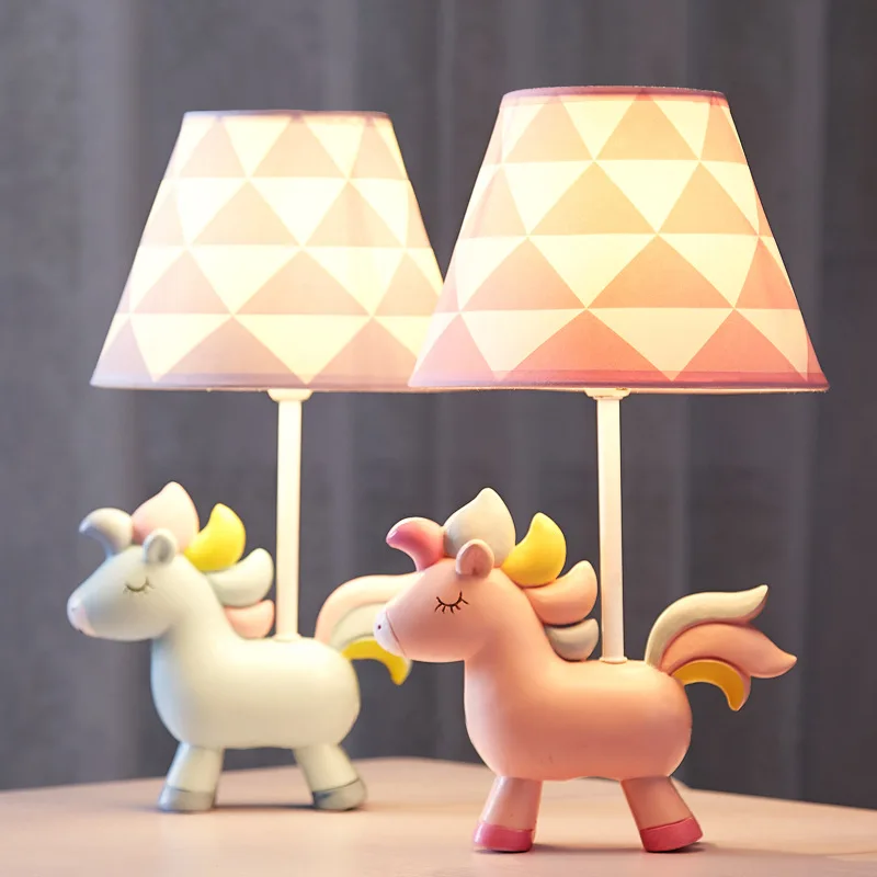 

Unicorn Cute Desk Lamp Luminaria De Mesa Lampe De Chevet Girl Lamparas De Mesa Para El Dormitorio Kids Room Light HTL-040