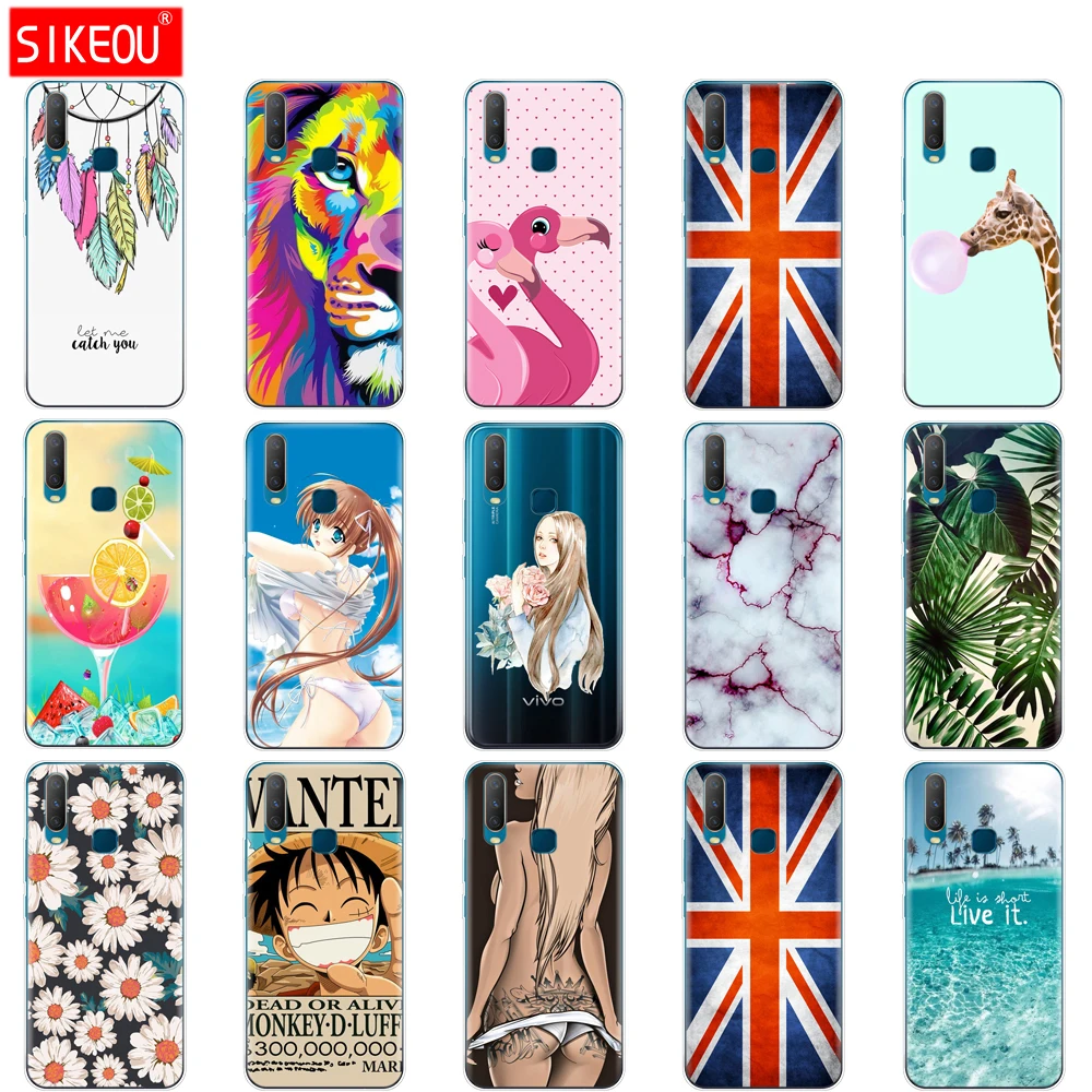 Силиконовый чехол 6 35 дюйма для Vivo Y11 2019 мягкий из ТПУ телефона Y17 Y15 Y12 Y3 VivoY17 Y 17 15 12 3