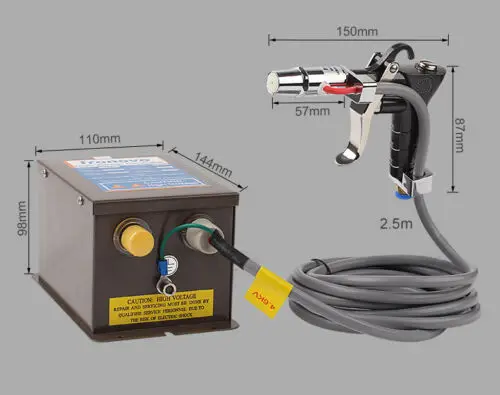 Lonizing Air Wind Gun industrial Static Eliminator+ Power Supply High Voltage