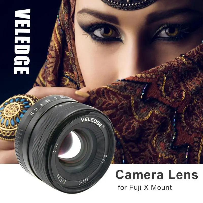 35 мм F1.6 APS-C ручной алюминиевый объектив камеры для Fuji X Крепление X-A1 X-A10 фиксированный немасштабирующийся маленький и сильный красивый хорошая работа