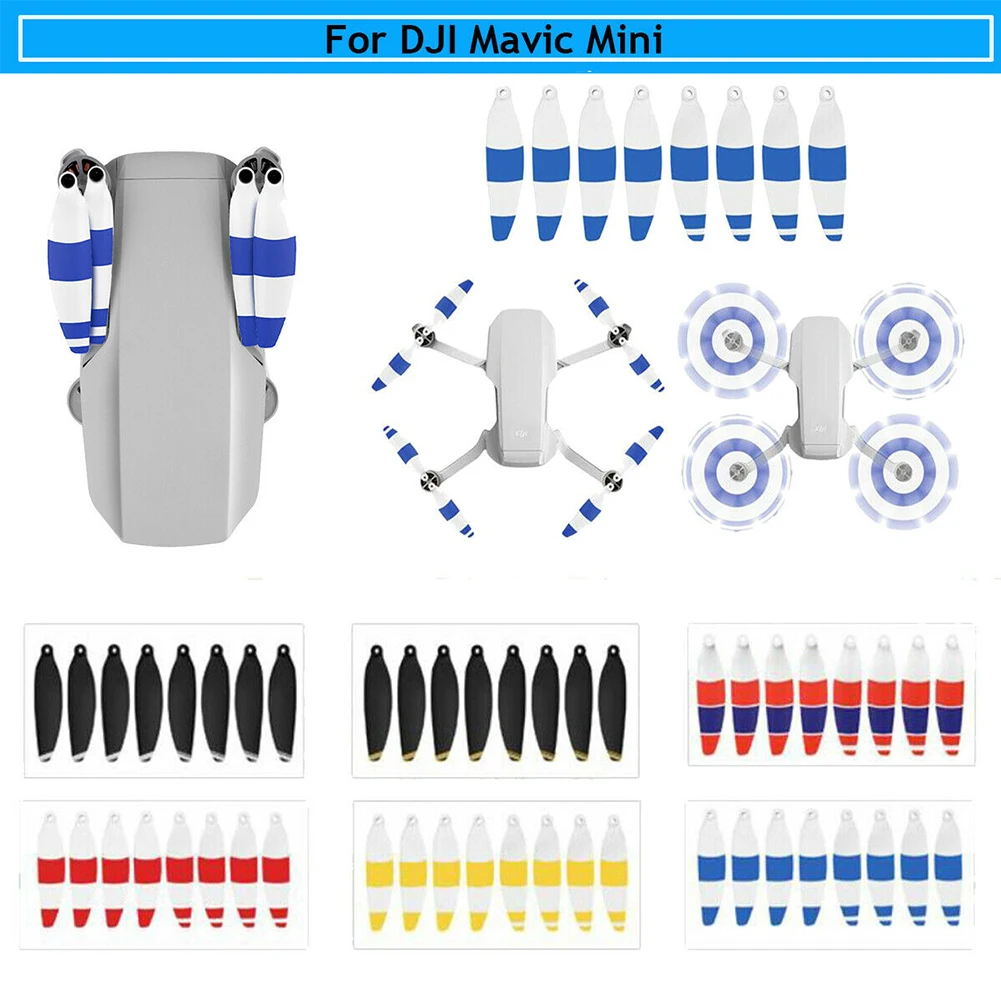 8 шт. быстросъемные запасные Лопасти пропеллера RC Дрон запчасти низкий уровень шума реквизит Замена крылья полета для DJI Mavic Mini