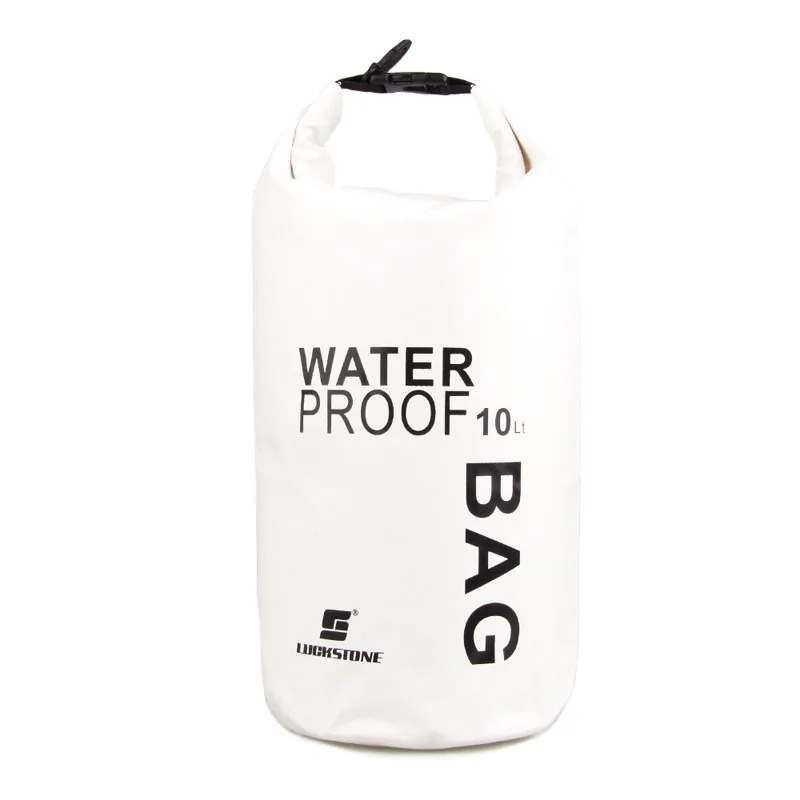 White 10L 2L 5L 10L открытый ПВХ водонепроницаемый мешок Высокое качество Сверхлегкий Кемпинг Туризм плавание Сухой Мешок Дрейфующих Каякинг плавающие сумки - Цвет: White 10L