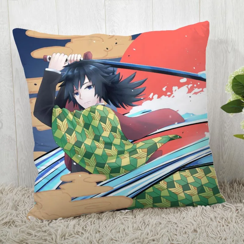 45*45 наволочка с принтом Kimetsu No Yaiba для свадьбы наволочка аниме pillowcases40X40cm45X45cm - Цвет: Pillowcase 13