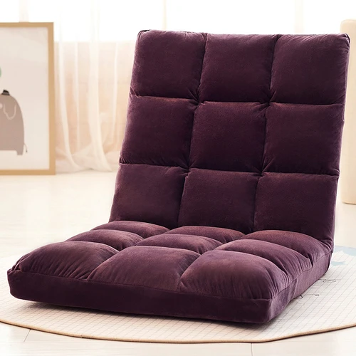 Large dark purple Диван для ленивых человек для отдыха может сложить спальню на балкон, чтобы положиться на спинку стула на кровати - Цвет: Large dark purple