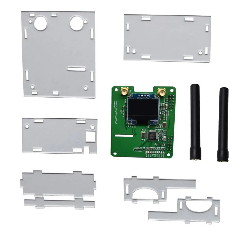 Мини дуплекс MMDVM точка доступа поддерживает DMR/D-Star/P25/система Fusion для P25 Raspberry Pi DMR ycf с 2 антеннами и чехол