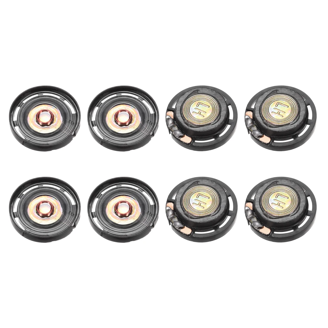 

uxcell 8pcs 0.25W 8 Ohm Mini DIY Magnetic Audio Speaker Loudspeaker 29mm Round Shape for Home Audio-Visual Equipment