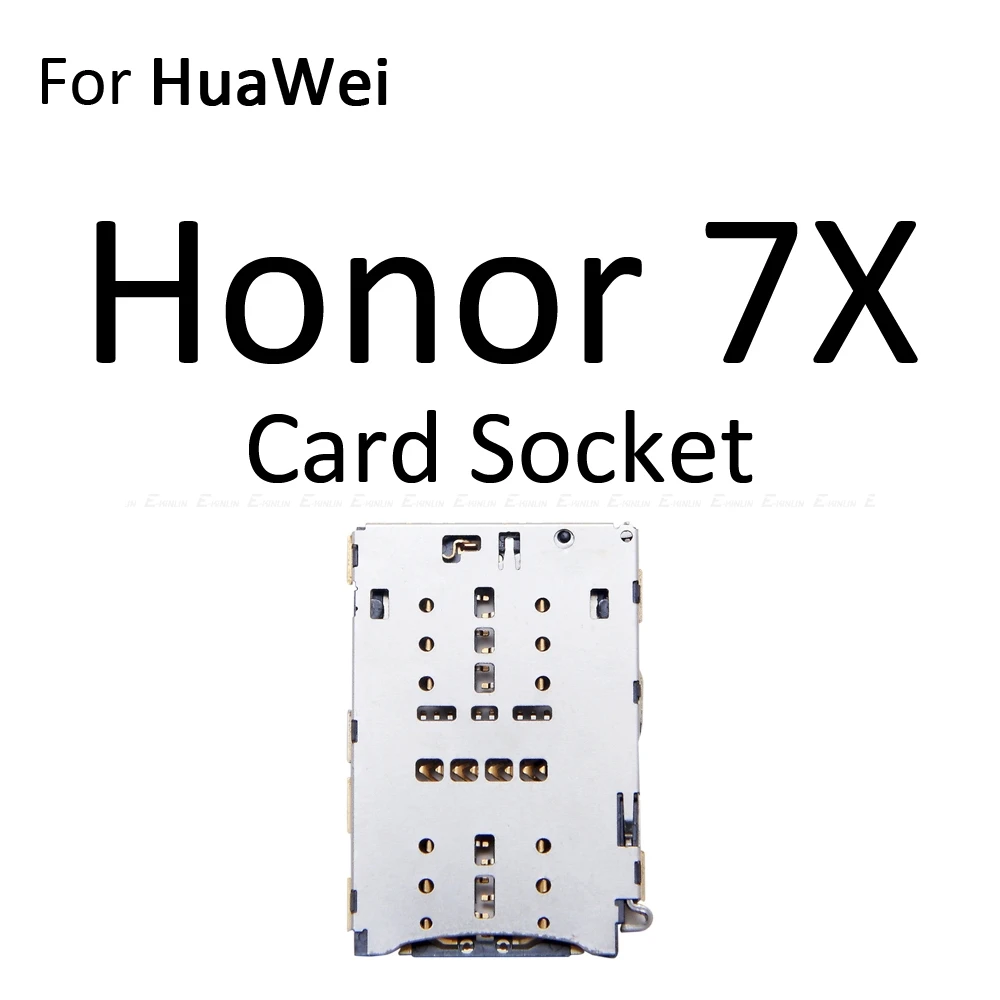 Sim Micro гнездо для sd-карты держатель Слот лоток ридер для Huawei Honor 7X7 S GR5 адаптер контейнер Сменные соединительные детали - Цвет: For Honor 7X Socket
