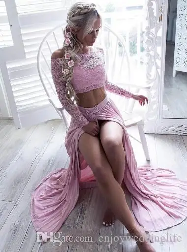 

Stylish Mermaid Evening Dresses Jewel Neck Crystals Illusion High Side Split Sweep Train Formal Party Prom Gowns Gorgeous Vesti