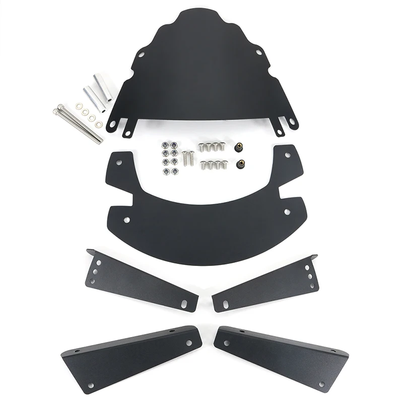 Kawasaki KLR650 2008 2009 2010 2011 2012 2013-KLR 650 Motorcycle Height Adjust Lifter Windshield Rally Dash Kit