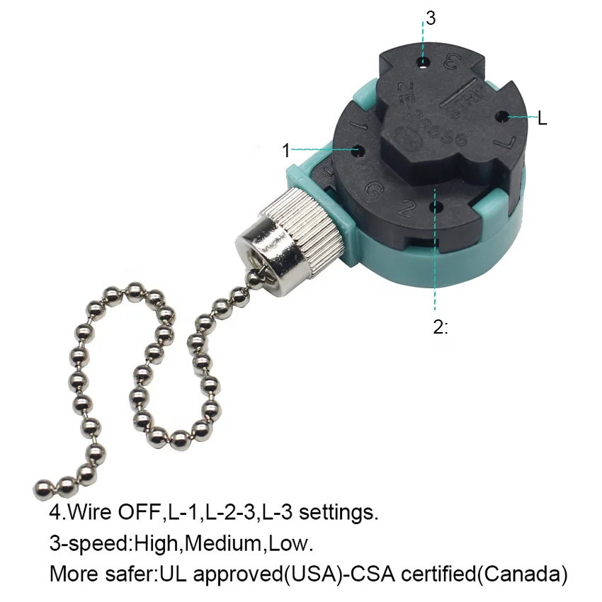 Ceiling Fan Switch - Switch 3 4 Ze-268s6 Control Light Push