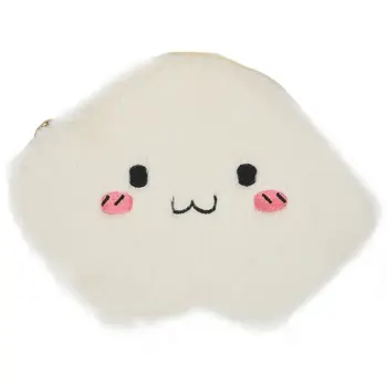 

Women's Cloud Plush Chain Handbag Shoulder Bag Purse -White