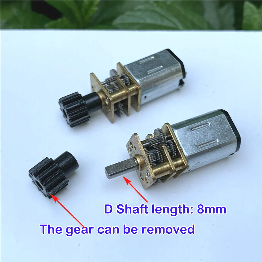 Buy Peigu DC 12V 300RPM Mini Metal Gear Motor With Gearwheel N20 3mm