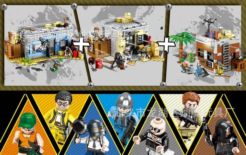 

Dole New Style D207 New Style Big Box Jedi Survival 3-in-1 Combination Scene Chicken Series Building Blocks Assembled Educationa