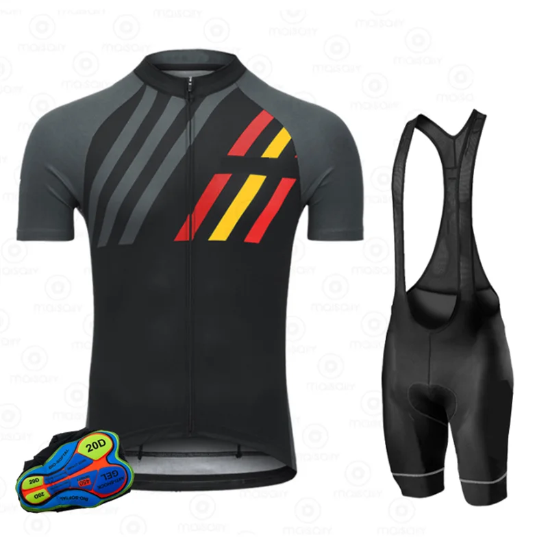 

Summer Cycling Jersey Set Ralvpha 2021 Breathable MTB Bicycle Cycling Clothing Pro Bib Shorts Sets Mtb Bicycle Jersey Clothes