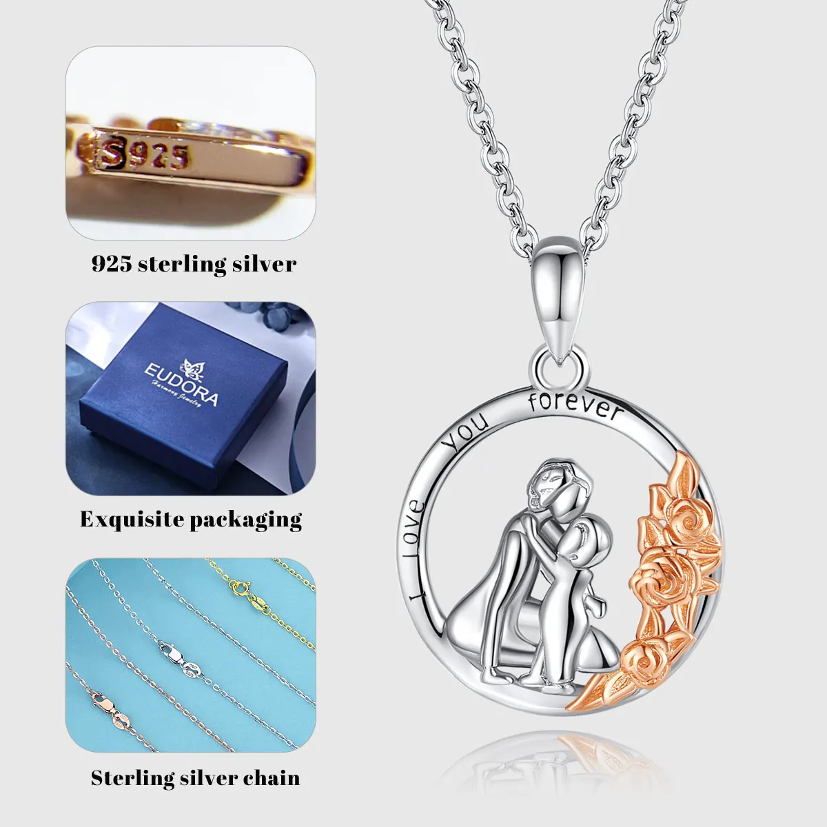 Mama & Me Blooming Heart Necklace - Image 6