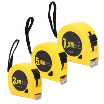 

High Quality 3/5/7.5m Flexible Steel Tape Measure Woodworking Retractable Measuring Tool with Belt Clip