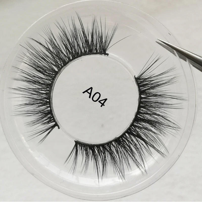Custom Logo Faux Mink Eyelashes Natural Handmade 3D Mink Lashes Wholesale Eyelashes Extension Fake Eyelashes