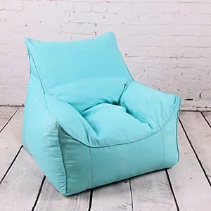 Кресло мешок диван для отдыха стулья сиденье мебель для гостиной без заполнения ленивая подушечка на сиденье Beanbags Levmoon Beanbag стул оболочки - Цвет: Canvas-Sky blue