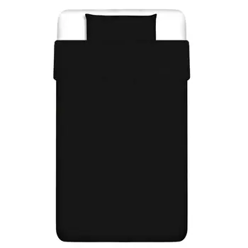 

Vidaxl PCs. Bedding Set Cotton Black 155x200/60x70 cm