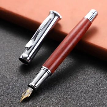 

High Quality Wood Luxury Fountain Pen Box Business Writing Signing Calligraphy Pens Office School Stationery Supplies 03944
