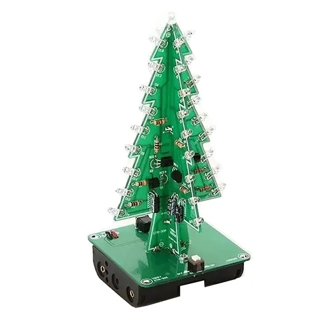 Circuit Christmas 2022 2022 Three Dimensional 3D Christmas Tree Led Diy Kit Red/Green/Yellow Rgb  Led Flash Circuit Kit Electronic Fun Suite|Trees| - Aliexpress