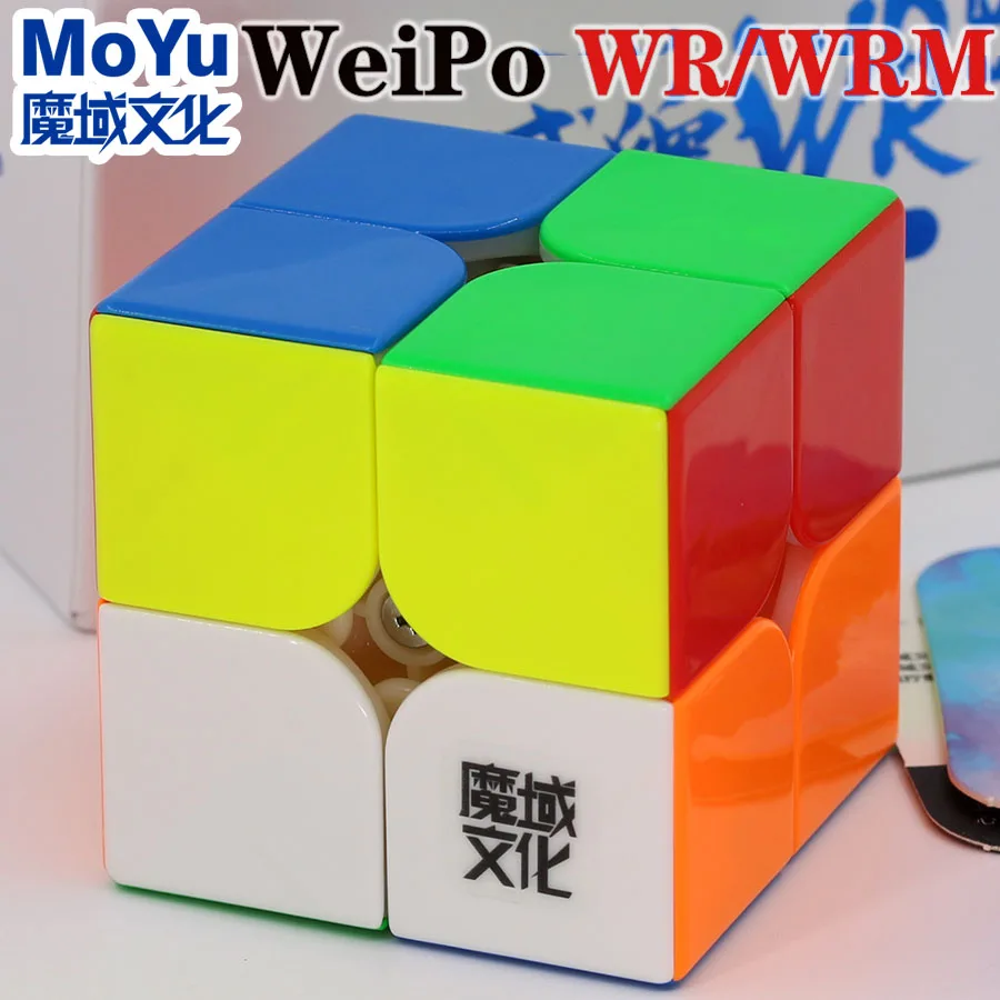

Magic cube puzzle MoYu WeiPo WR WRM 2X2X2 2X2 stickerless professional WCA champion competition cube educational toys game gift