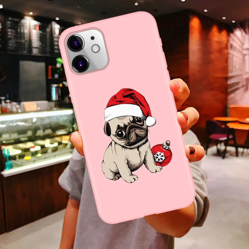 Веселый Рождественский чехол Vogue girl для iPhone 11 Pro Max новогодний розовый мягкий чехол для iPhone X 6 6S 7 8 Plus Xs XR XS MAX - Цвет: PINK TPU
