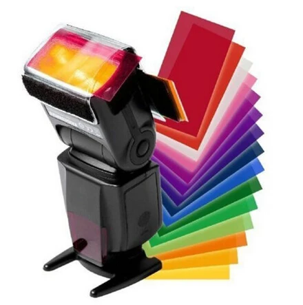 Новый комплект рассеивателя вспышки 12 цветов для CANON 600EX 580EX II 430EX 320EX 270EX MDAU |