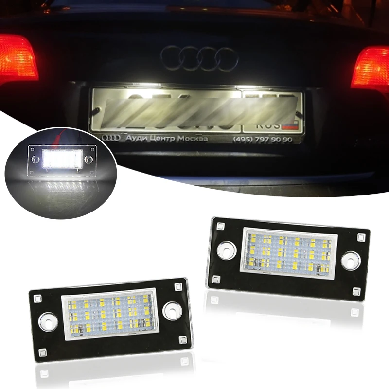 Feux LED Pour Plaque D'Immatriculation Audi A3 A4 S3 RS3 - 7000K Sans Erreur OBD